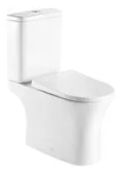 Унитаз-компакт Kerald LIBRA безободковый Торнадо,685*395*840 мм, сиденье микролифт,дюропласт (soft close) 