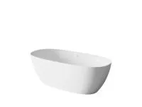 PAMPERO (Памперо) Ванна акриловая отдельностоящая 1700*800*580, слив-перелив хром, белый