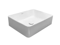 Раковина Kerald 520*410*130 мм накладная, белый 