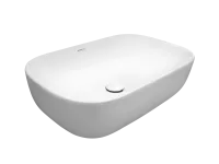 Раковина Kerald 610*400*145 мм накладная, белый 