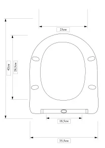 Унитаз подвесной Kerald SHIK безободковый, Торнадо, 480*360*360 мм, сиденье дюропласт, микролифт