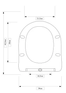 Унитаз подвесной Kerald GRACE безободковый, 490*340*360 мм,сиденье дюропласт,микролифт, (soft close). 								 