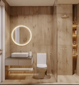 Унитаз-компакт Kerald ARIES безободковый, 640*370*800 мм, сиденье дюропласт, микролифт (soft close), бачок в комплекте