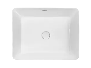 Раковина Kerald 520*410*130 мм накладная, белый 