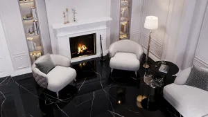 Керамогранит SHELL BLACK high glossy 60*120