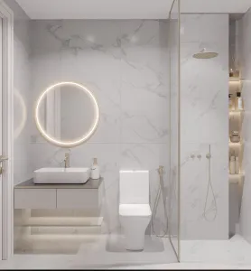 Унитаз-компакт Kerald TAURUS безободковый, 620*360*800 мм, сиденье дюропласт, микролифт (soft close), бачок в комплекте, KR-T004+KR-T004L