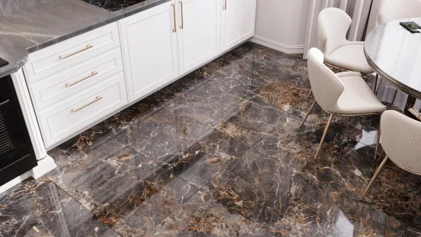 Керамогранит Amazonite Black High glossy 60*120