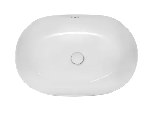 Раковина Kerald 600*415*140 мм накладная, белый 