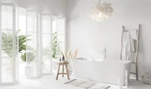 BRISE (Бриз) Ванна акриловая пристенная 1700*800*580, слив-перелив хром, белый