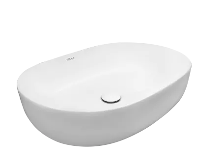 Раковина Kerald 600*415*140 мм накладная, белый 