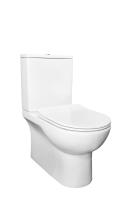 Унитаз-компакт Kerald ARIES безободковый, 640*370*800 мм, сиденье дюропласт, микролифт (soft close), бачок в комплекте