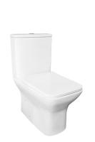 Унитаз-компакт Kerald TAURUS безободковый, 620*360*800 мм, сиденье дюропласт, микролифт (soft close), бачок в комплекте, KR-T004+KR-T004L