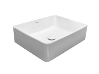 Раковина Kerald 520*410*130 мм накладная, белый 