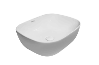 Раковина Kerald 490*395*150 мм накладная, белый 