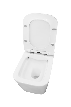 Унитаз подвесной Kerald GRACE безободковый, 490*340*360 мм,сиденье дюропласт,микролифт, (soft close). 								 