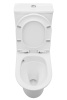 Унитаз-компакт Kerald VIRGO безободковый Торнадо,665*350*830мм, сиденье дюропласт, микролифт (soft close) 