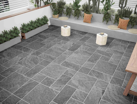 Керамогранит Brasilian Nero Decor R10 matt 12мм 29,8*60