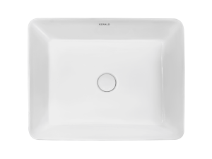Раковина Kerald 520*410*130 мм накладная, белый 