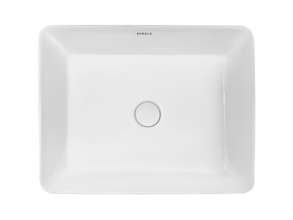 Раковина Kerald 520*410*130 мм накладная, белый 