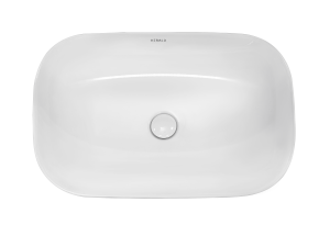 Раковина Kerald 610*400*145 мм накладная, белый 