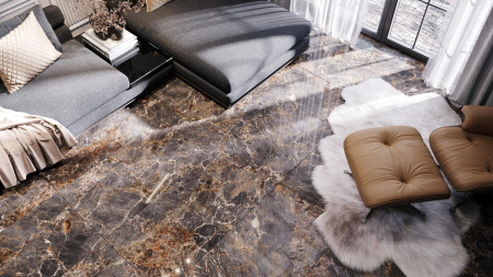 Керамогранит Amazonite Black High glossy 60*120