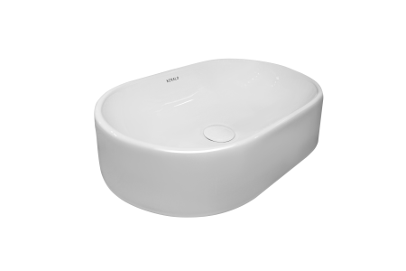 Раковина Kerald 520*330*130 мм накладная, белый