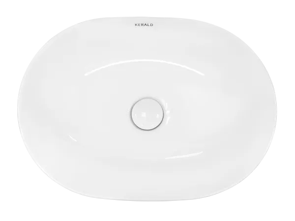 Раковина Kerald 485*350*130 мм накладная, белый 