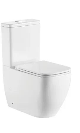 Унитаз-компакт Kerald LEO безободковый Торнадо,615*365*800мм, сиденье дюропласт, микролифт (soft close) 