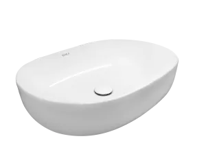 Раковина Kerald 600*415*140 мм накладная, белый 