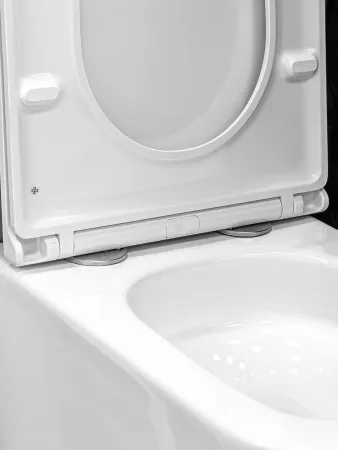 Унитаз подвесной Kerald MOON безободковый Торнадо,490*340*385мм,сиденье дюропласт, микролифт