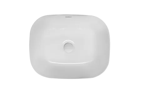 Раковина Kerald 490*395*150 мм накладная, белый 