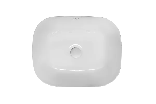 Раковина Kerald 490*395*150 мм накладная, белый 