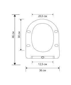 Унитаз-компакт Kerald LIBRA безободковый Торнадо,685*395*840 мм, сиденье микролифт,дюропласт (soft close) 