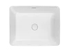 Раковина Kerald 520*410*130 мм накладная, белый 