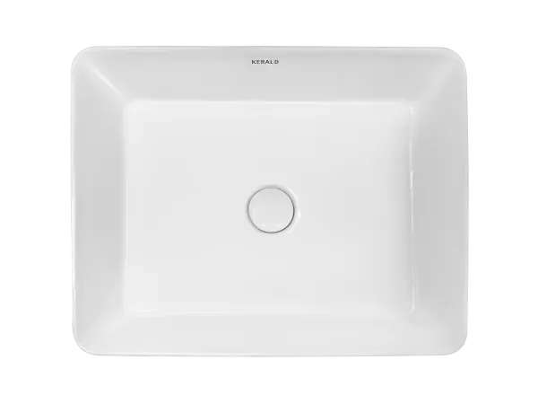 Раковина Kerald 520*410*130 мм накладная, белый 