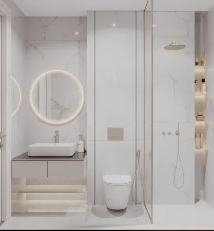 Унитаз подвесной Kerald ДЖЕМИНИ безободковый 495*360*365, сиденье дюропласт, микролифт (soft close).