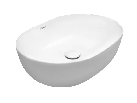 Раковина Kerald 485*350*130 мм накладная, белый 