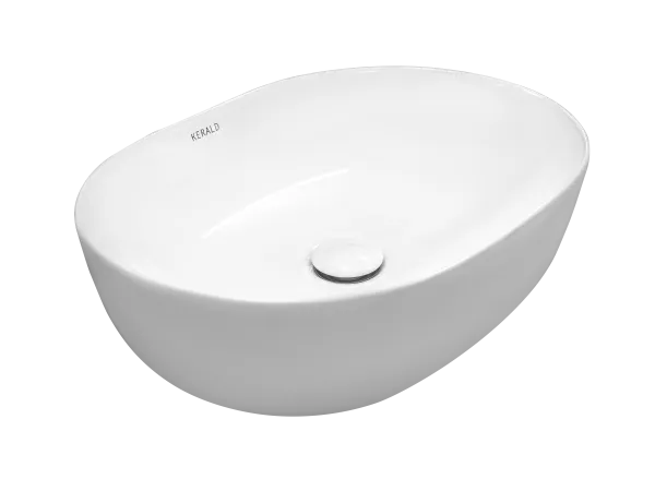 Раковина Kerald 485*350*130 мм накладная, белый 