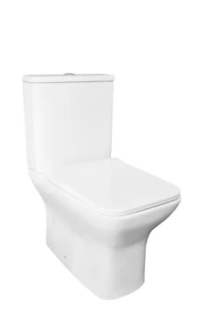 Унитаз-компакт Kerald TAURUS безободковый, 620*360*800 мм, сиденье дюропласт, микролифт (soft close), бачок в комплекте, KR-T004+KR-T004L