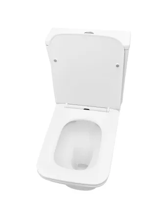 Унитаз-компакт Kerald TAURUS безободковый, 620*360*800 мм, сиденье дюропласт, микролифт (soft close), бачок в комплекте, KR-T004+KR-T004L