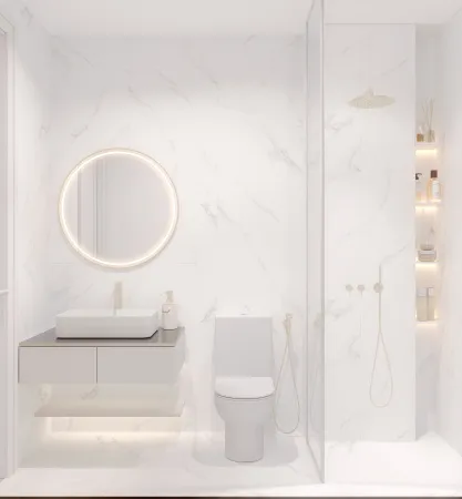 Унитаз-компакт Kerald ВИРГО безободковый Торнадо,665*350*830мм, сиденье дюропласт, микролифт (soft close) 