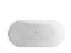 BISE (Бизе) Ванна акриловая отдельностоящая 1700*750*580, слив-перелив хром, белый (аналог ONDA 1700*750)