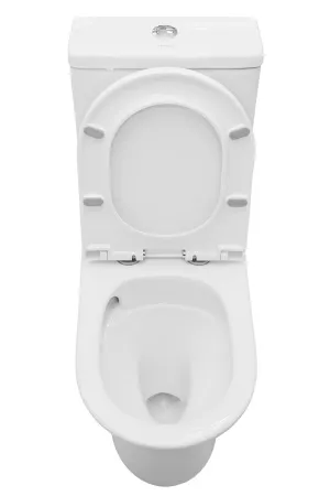 Унитаз-компакт Kerald ВИРГО безободковый Торнадо,665*350*830мм, сиденье дюропласт, микролифт (soft close) 