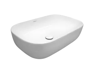 Раковина Kerald 610*400*145 мм накладная, белый 