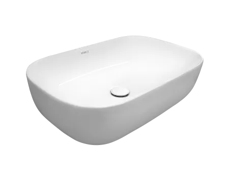 Раковина Kerald 610*400*145 мм накладная, белый 