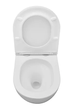 Унитаз подвесной Kerald AQUARIUS безободковый Торнадо 495*360*365,сиденье дюропласт, микролифт (soft close)