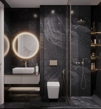 Унитаз подвесной Kerald GRACE безободковый, 490*340*360 мм,сиденье дюропласт,микролифт, (soft close). 								 