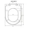 AQUARIUS Крышка - сиденье с микролифтом (soft close) дюропласт (на унитаз Kerald AQUARIUS)
