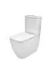 Унитаз-компакт Kerald LEO безободковый Торнадо,615*365*800мм, сиденье дюропласт, микролифт (soft close) 