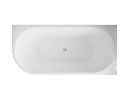 BORA L Ванна акриловая пристенная 1700*800*580, левая, белый